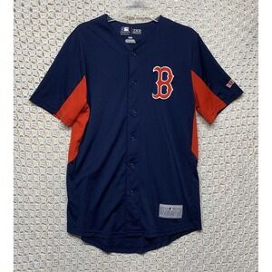 Boston Red‎ Sox's Baseball Jersey Men's M MLB Baseball TX3 Cool Navy Blue